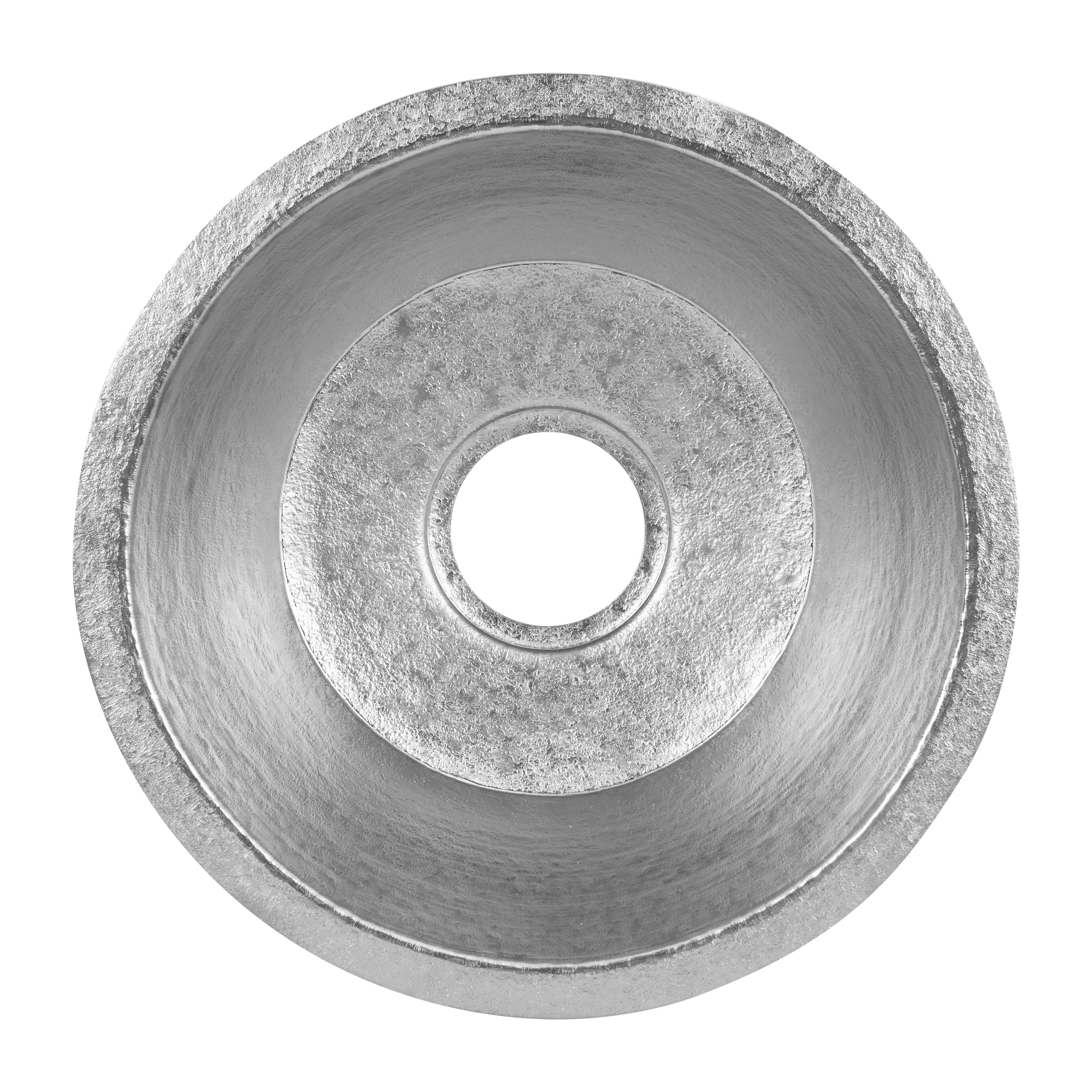Premier Copper Products 16" Round Terra Firma Copper Bar/Prep Sink, Nickel, 10 Gauge, TFBR16EN3