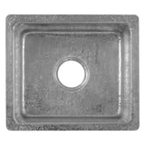 Premier Copper Products 16" Rectangle Terra Firma Copper Bar/Prep Sink, Nickel, 10 Gauge, TFBREC16EN