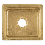 Premier Copper Products 16" Rectangle Terra Firma Brass Bar/Prep Sink, TFBREC16PB