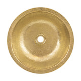 Premier Copper Products 16" Round Dual - Undermount or Drop In Terra Firma Brass Bathroom Sink, TFLR16PB