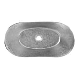 Premier Copper Products 23" x 12" Oval Vessel - Above Counter Terra Firma Copper Bathroom Sink, Nickel, 10 Gauge, TFVBT23EN