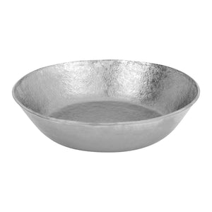Alternate Image for Premier Copper Products 17" Round Vessel - Above Counter Terra Firma Copper Bathroom Sink, Nickel, 10 Gauge, TFVR17EN
