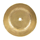 Premier Copper Products 17" Round Vessel - Above Counter Terra Firma Brass Bathroom Sink, TFVR17PB