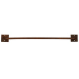 Premier Copper Products 30" Hammered Copper Towel Bar, 18 Gauge, Oil Rubbed Bronze, TR30DB