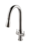 Houzer Trinity 1.75 GPM Dual Handle pull Down Kitchen Faucet - Brass, Polished Chrome, TRNPD-3000-PC