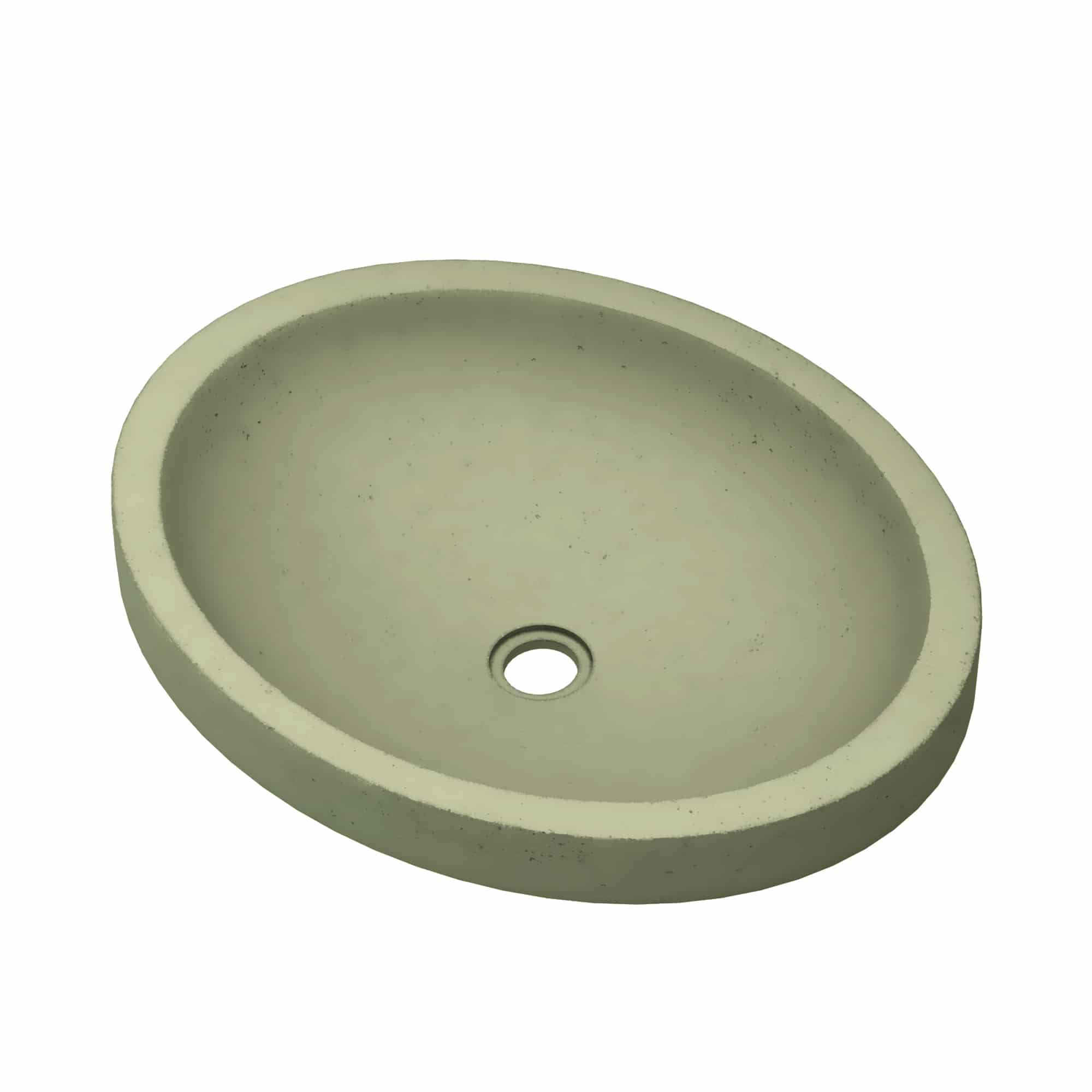 Native Trails Tolosa 19" x 16" Oval NativeStone Concrete ADA Bathroom Sink, Sage, NSL1916-G Product Image