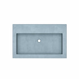 Native Trails Trough 3019 30" x 19" Drop In NativeStone Concrete ADA Bathroom Sink, Ocean, NSL3019-OX