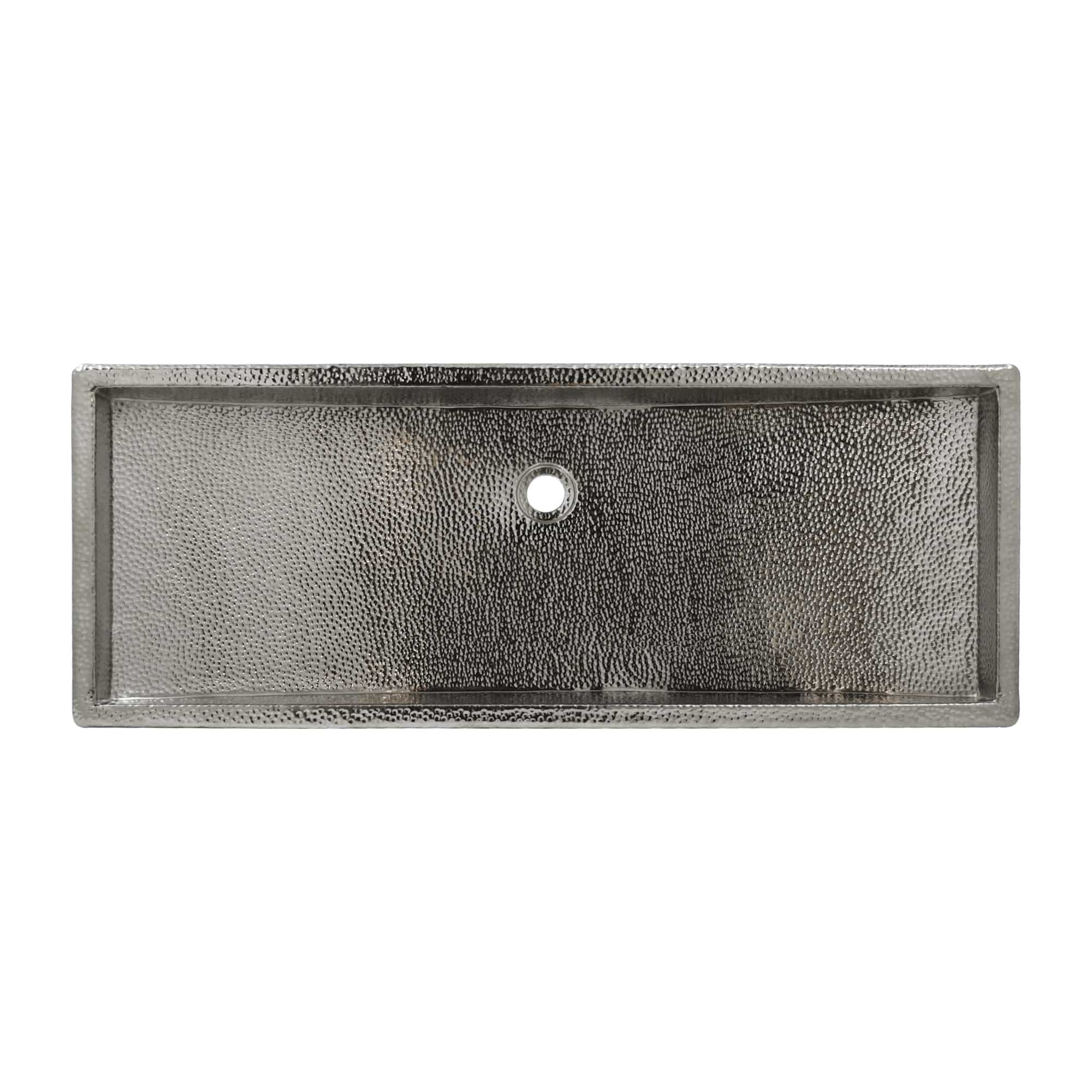 Native Trails Trough 36" x 14" Rectangle Nickel Bathroom Sink, Polished Nickel, CPS806 Product Image
