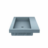 Native Trails Trough 3619 36" x 19" Drop In NativeStone Concrete ADA Bathroom Sink, Ocean, NSL3619-OX