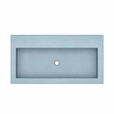 Native Trails Trough 3619 36" x 19" Drop In NativeStone Concrete ADA Bathroom Sink, Ocean, NSL3619-OX