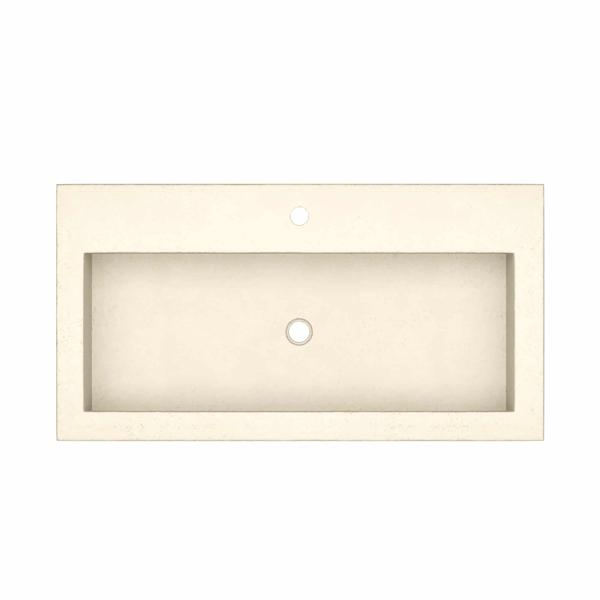 Native Trails Trough 36" x 19" Rectangle Drop In NativeStone Concrete ADA Bathroom Sink, Sand, NSL3619-D Product Image