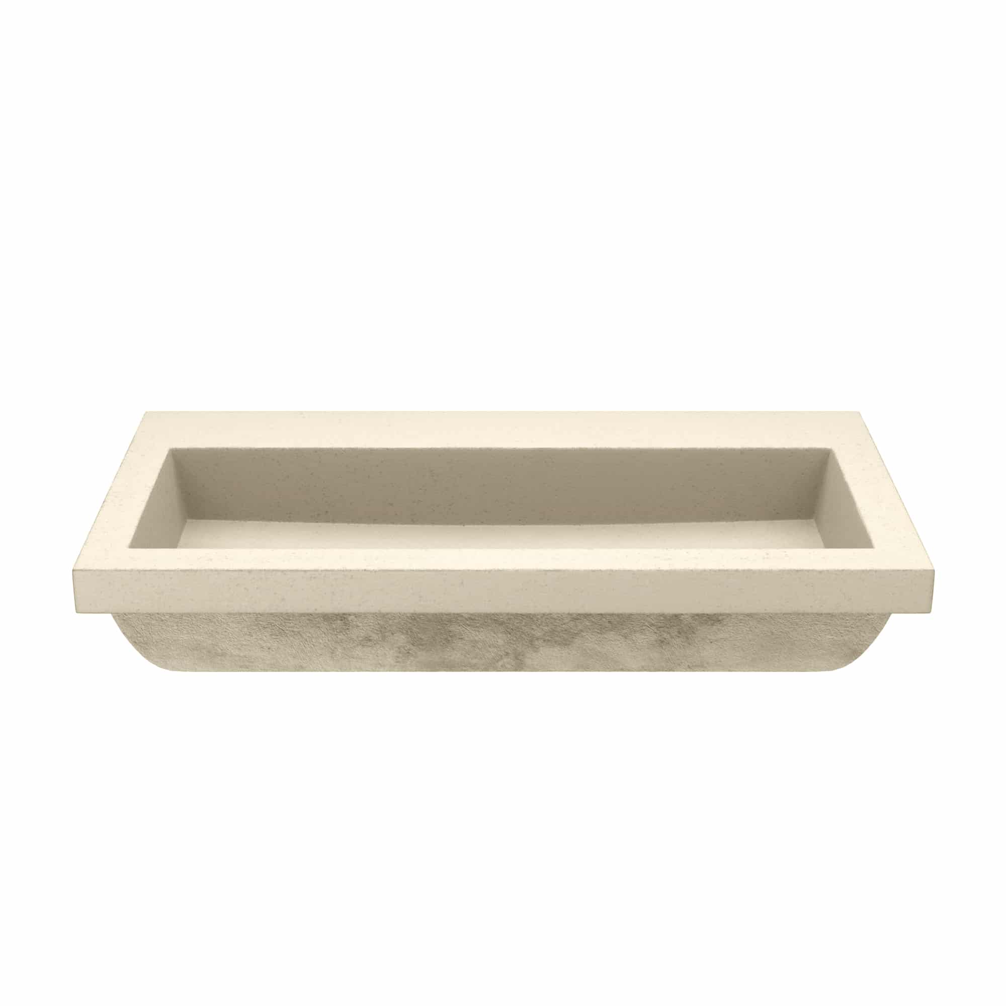 Native Trails Trough 36" x 19" Rectangle Drop In NativeStone Concrete ADA Bathroom Sink, Sand, NSL3619-DX Product Image