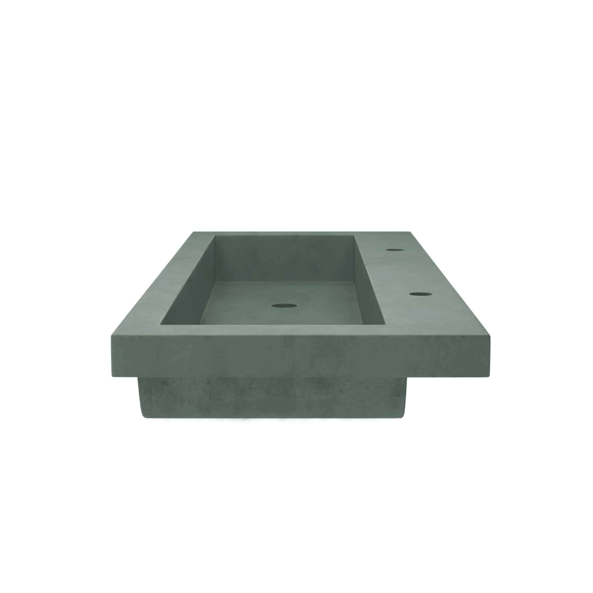 Native Trails Trough 48" x 19" Rectangle Drop In NativeStone Concrete ADA Bathroom Sink, Forest, NSL4819-F Product Image