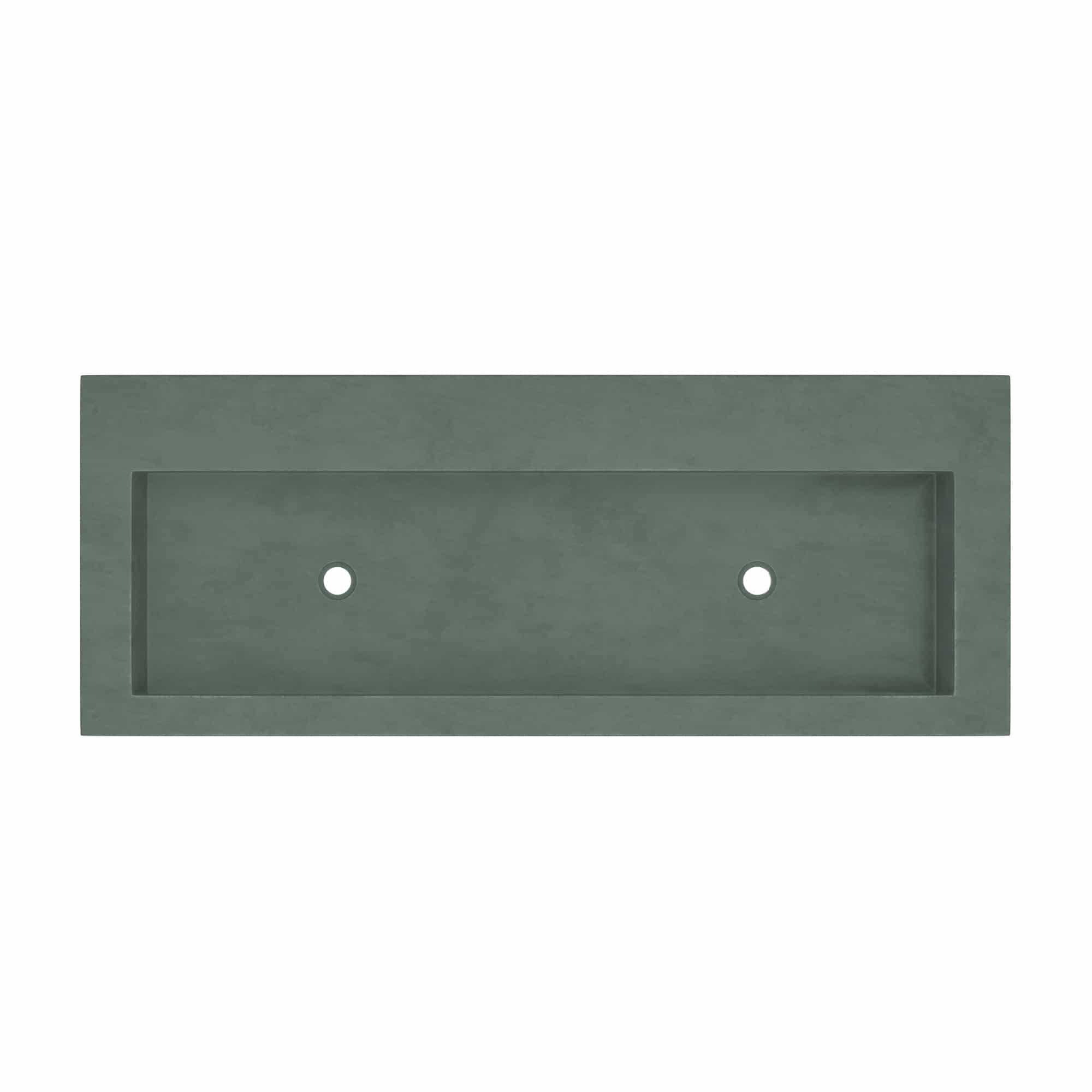 Native Trails Trough 48" x 19" Rectangle Drop In NativeStone Concrete ADA Bathroom Sink, Forest, NSL4819-FX Product Image