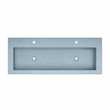 Native Trails Trough 4819 48" x 19" Drop In NativeStone Concrete ADA Bathroom Sink, Ocean, NSL4819-O