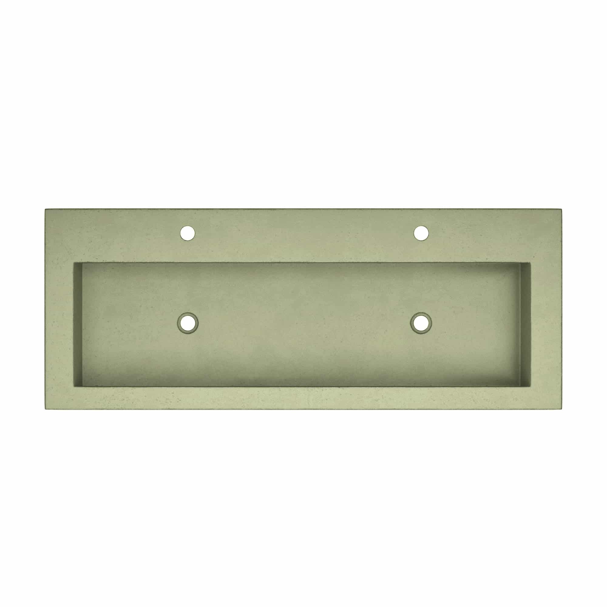 Native Trails Trough 48" x 19" Rectangle Drop In NativeStone Concrete ADA Bathroom Sink, Sage, NSL4819-G Product Image