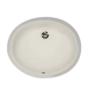 Alternate Image for Nantucket Sinks Great Point 17" Ceramic Bathroom Sink, Bisque, UM-15x12-B