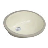 Nantucket Sinks Great Point 17" Ceramic Bathroom Sink, Bisque, UM-15x12-B