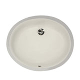 Nantucket Sinks Great Point 17" Ceramic Bathroom Sink, Bisque, UM-15x12-B