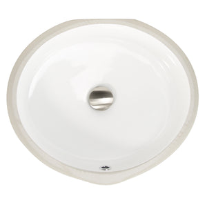 Alternate Image for Nantucket Sinks Great Point 19" Ceramic Bathroom Sink, White, UM-16CW