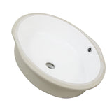 Nantucket Sinks Great Point 19" Ceramic Bathroom Sink, White, UM-16CW
