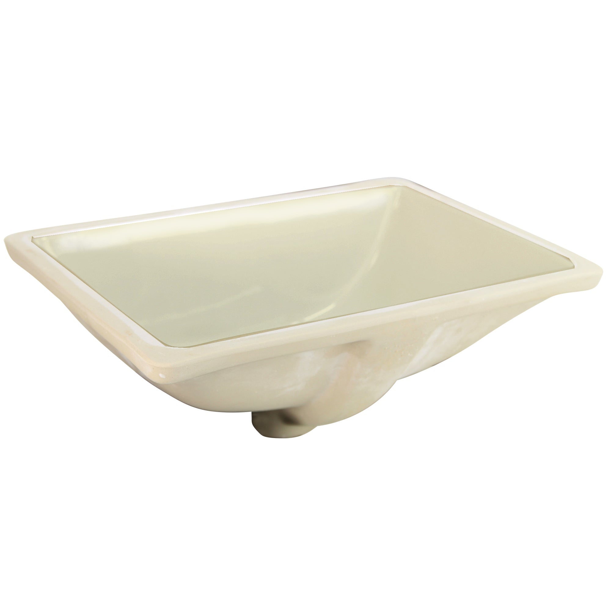 Nantucket Sinks Great Point 18" Ceramic Bathroom Sink, Bisque, UM-16x11-B