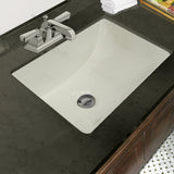 Nantucket Sinks Great Point 18" Ceramic Bathroom Sink, Bisque, UM-16x11-B