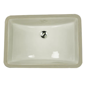 Alternate Image for Nantucket Sinks Great Point 21" Ceramic Bathroom Sink, Bisque, UM-18x12-B