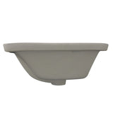 Nantucket Sinks Great Point 21" Ceramic Bathroom Sink, Bisque, UM-19x11-B