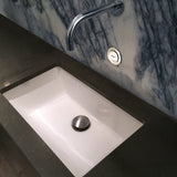 Nantucket Sinks Great Point 21" Ceramic Bathroom Sink, White, UM-19x11-W