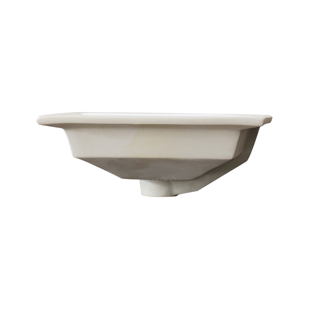 Nantucket Sinks Great Point 19.7.5" x 16" Rectangular Undermount Ceramic - Vitreous China Bathroom Sink with Accessories, White, UM-2016C-W