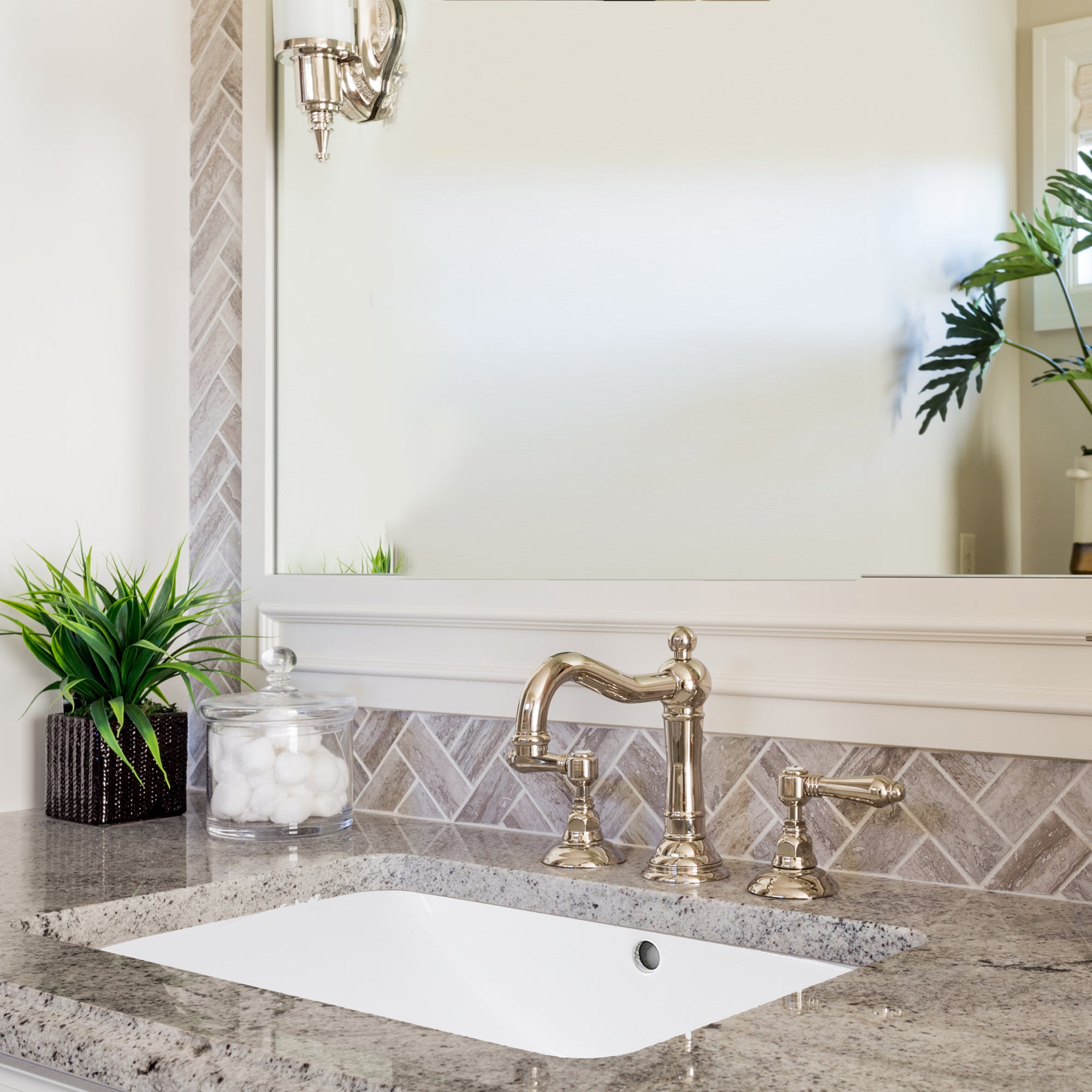 Nantucket Sinks Great Point 24" Ceramic Bathroom Sink, White, UM-2112-W