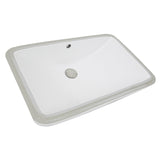 Nantucket Sinks Great Point 24" Ceramic Bathroom Sink, White, UM-2112-W