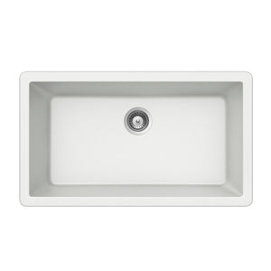 Alternate Image for Houzer Quartztone 33 inch Cloud Granite Composite Undermount Single Bowl Kitchen Sink - V-300U CLOUD