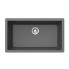 Houzer Quartztone 33 inch Slate Granite Composite Undermount Single Bowl Kitchen Sink - V-300U SLATE