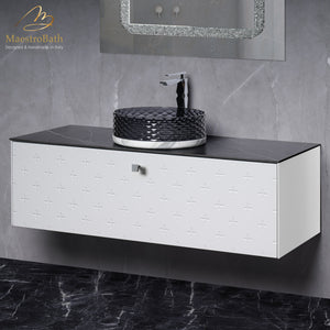 Alternate Image for MaestroBath Sogno Modern Bathroom Vanity, White, 48", Wood, VAN-SGN48-WHT