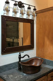 Installation Image of Premier Copper Products 20" Copper Bathroom Sink, Oil Rubbed Bronze, VBT20DB