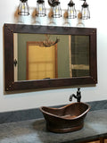 Installation Image of Premier Copper Products 20" Copper Bathroom Sink, Oil Rubbed Bronze, VBT20DB