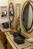 Installation Image of Premier Copper Products 20" Copper Bathroom Sink, Oil Rubbed Bronze, VBT20DB