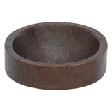 Alternative View of Premier Copper Products 17" Oval Copper  Bathroom Sink, Oil Rubbed Bronze, VO17SKDB