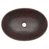 Alternative View of Premier Copper Products 17" Oval Copper Bathroom Sink, Oil Rubbed Bronze, VO17WDB