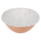 Premier Copper Products 17" x 12" Oval Vessel - Above Counter Copper Bathroom Sink, Glazed White, 17 Gauge, VO17WWHT