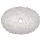 Premier Copper Products 17" x 12" Oval Vessel - Above Counter Copper Bathroom Sink, Glazed White, 17 Gauge, VO17WWHT