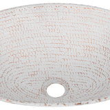 Premier Copper Products 17" x 12" Oval Vessel - Above Counter Copper Bathroom Sink, Glazed White, 17 Gauge, VO17WWHT