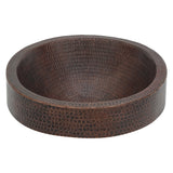 Alternative View of Premier Copper Products 18" Oval Copper Bathroom Sink, Oil Rubbed Bronze, VO18SKDB