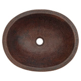 Alternative View of Premier Copper Products 18" Oval Copper Bathroom Sink, Oil Rubbed Bronze, VO18SKDB