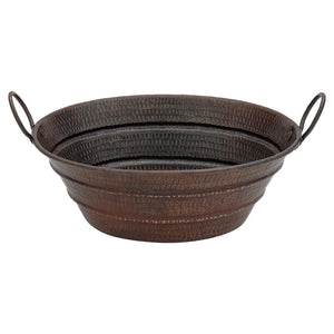 Alternate Image for Premier Copper Products 19" Oval Copper Bathroom Sink, Oil Rubbed Bronze, VOB16DB