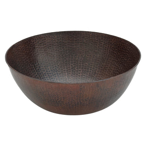 Alternate Image for Premier Copper Products 13" Round Copper Bathroom Sink, Oil Rubbed Bronze, VR13BDB