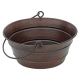 Premier Copper Products 16" Round Vessel - Above Counter Copper Bathroom Sink, Oil Rubbed Bronze, 16 Gauge, VR16BUDB