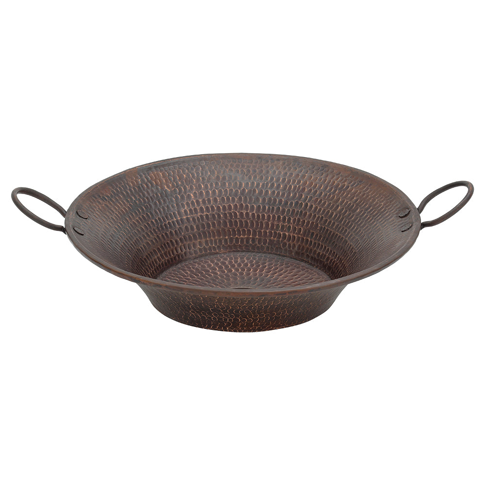 Main Image of Premier Copper Products 21" Round Copper Bathroom Sink, Oil Rubbed Bronze, VR16MPDB